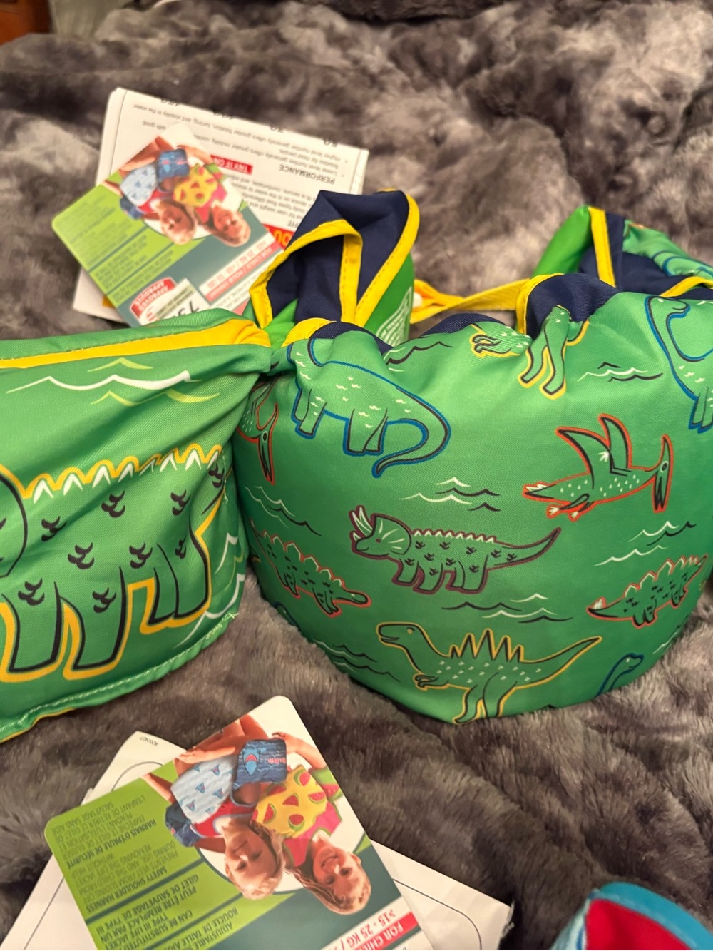 Green Dinosaur Kids Swim Arm Floaties
